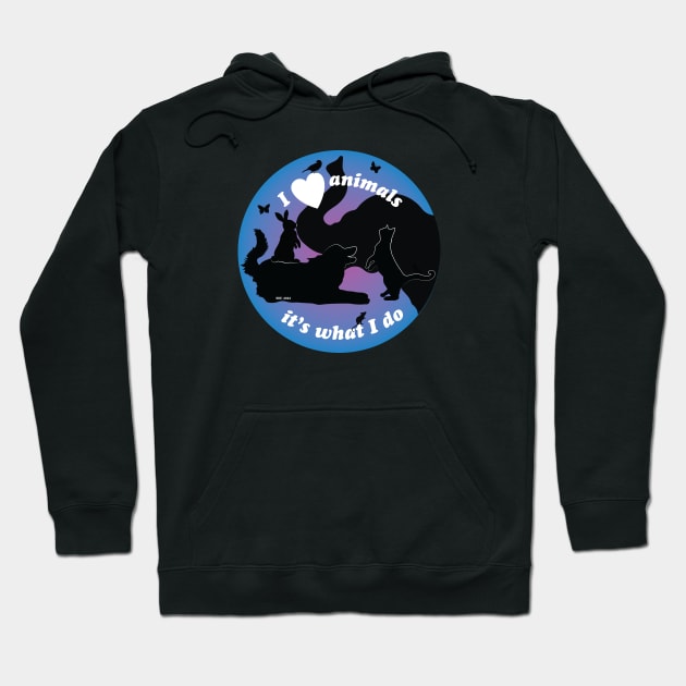 I love Animals Hoodie by KKE Design and Illustration (kerbdawgz)